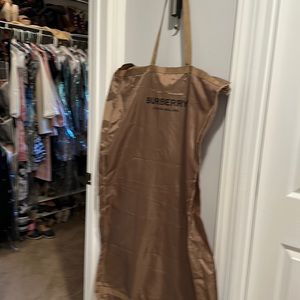 Burberry garment bag.